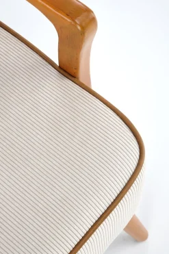 Fotel wypoczynkowy Grejs beż/orzech