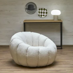 Fotel wypoczynkowy Zitra kremowy