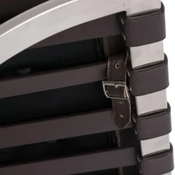 Fotel z podnóżkiem BA1 skóra naturalna inspirowany Barcelona