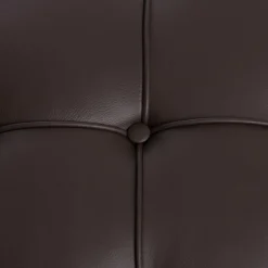 Fotel z podnóżkiem BA1 skóra naturalna inspirowany Barcelona