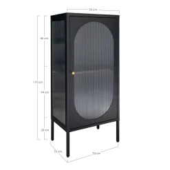 Gablota Adelaide wąska 110cm czarna