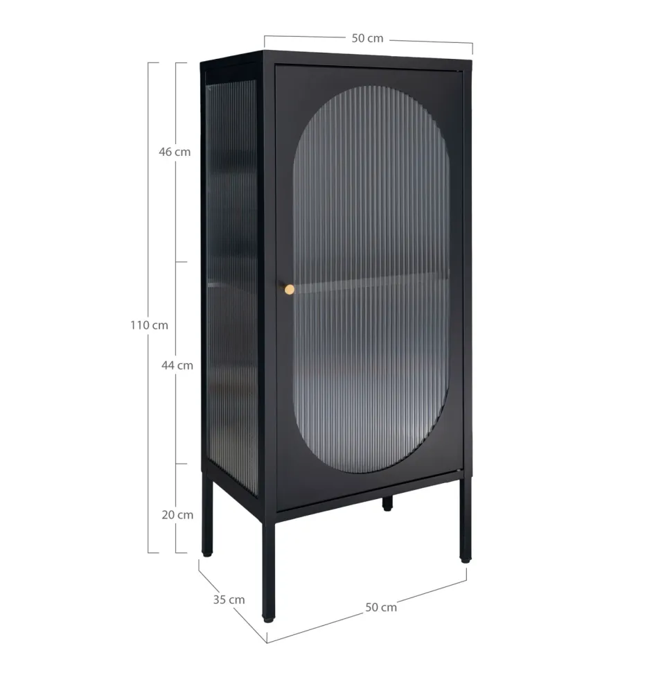 Gablota Adelaide wąska 110cm czarna