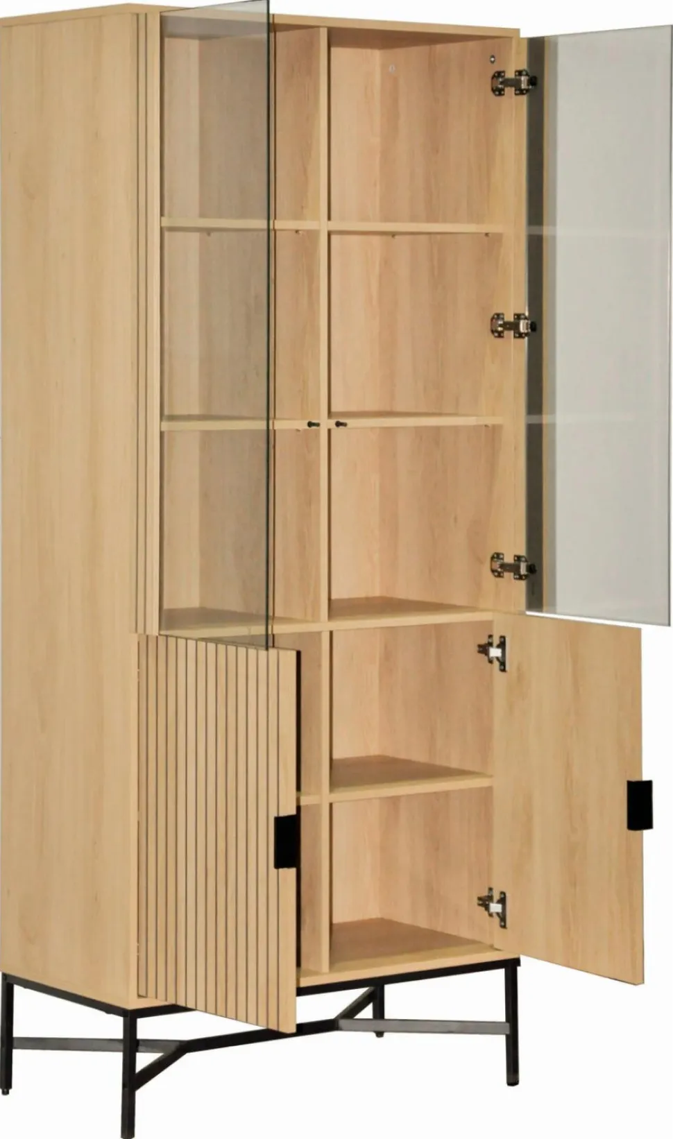 Gablota Jaipur dąb/czarna