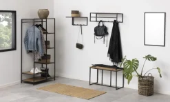 Garderoba Seaford dąb/czarny