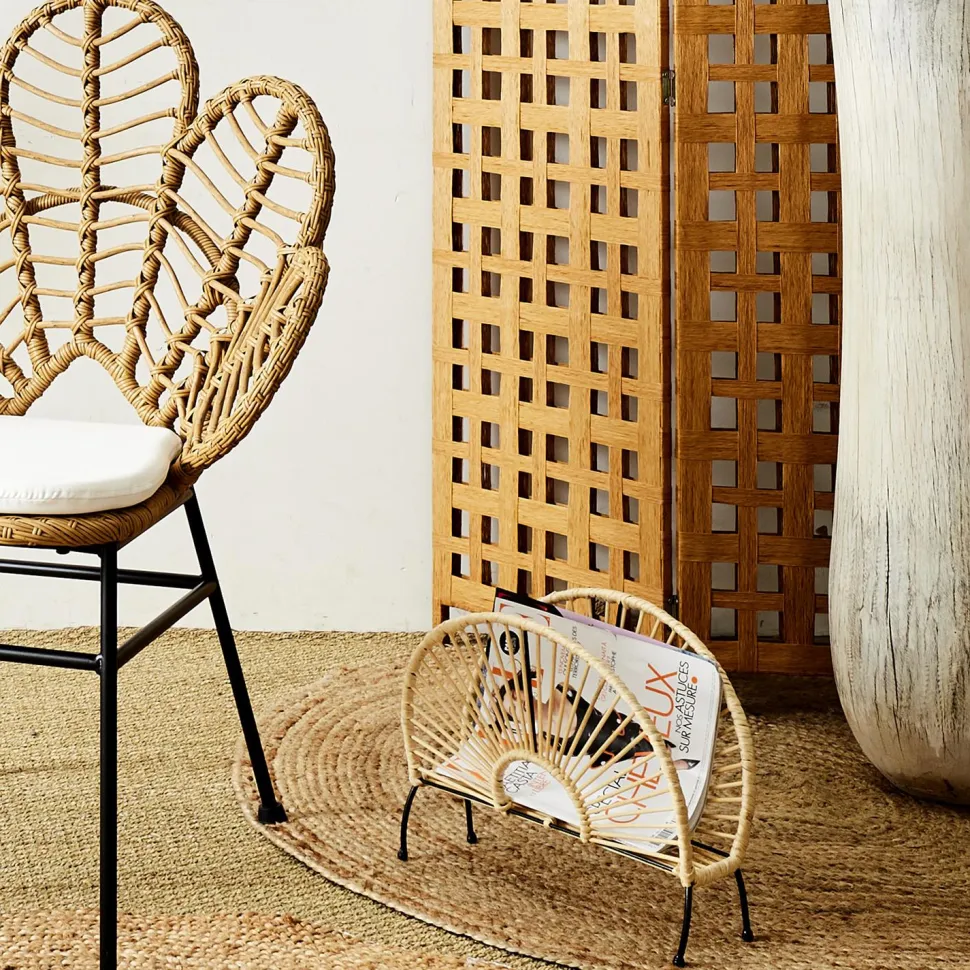 Gazetnik Fogler z efektem rattanu