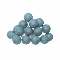 Girlanda Cottonbals niebieskie 16 lampek
