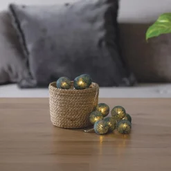 Girlanda Cottonbals niebieskie 16 lampek