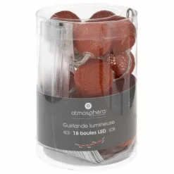 Girlanda Cottonbals pomarańczowe 16  lampek