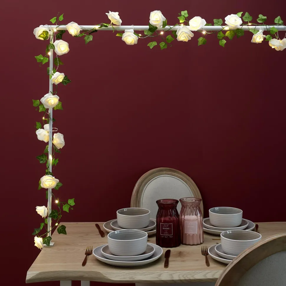 Girlanda LED sztuczna roślina