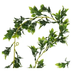 Girlanda ze sztucznych roślin białe drobne kwiatki