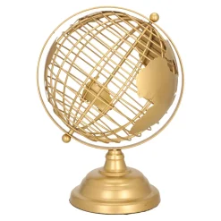 Globus metalowy złoty 28cm