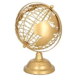 Globus metalowy złoty 28cm