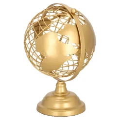 Globus metalowy złoty 28cm