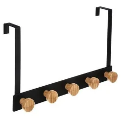 Haczyk na drzwi Fiona bambusowy czarny