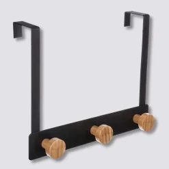 Haczyk na drzwi Fiona bambusowy czarny