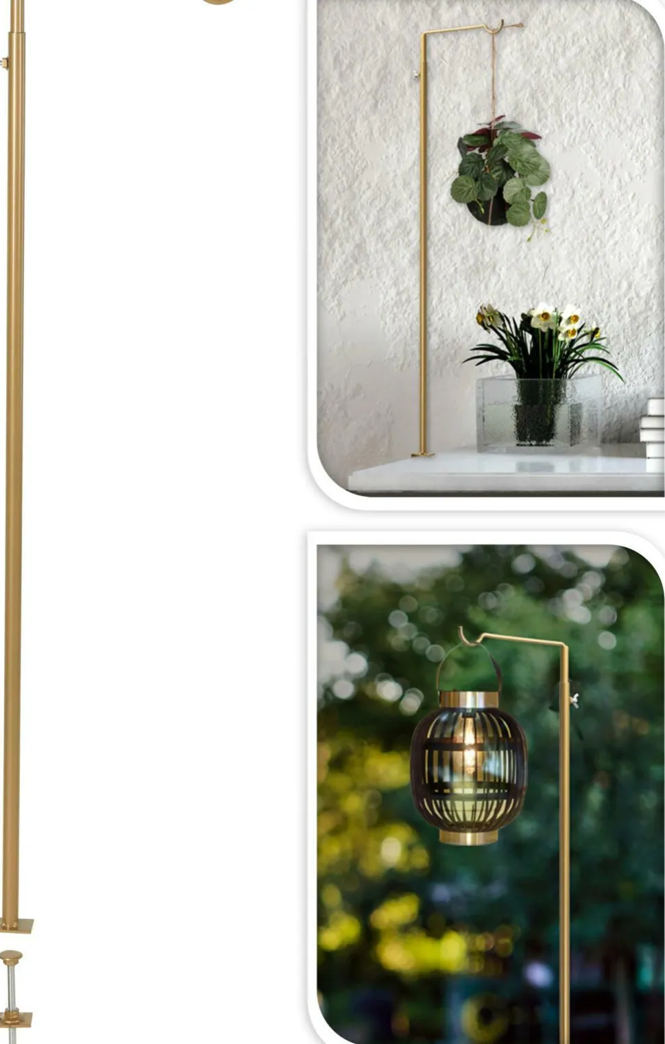 Haczyk na ozdoby do stołu złoty