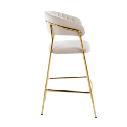 Hoker Glamour velvet beżowy/ złoty