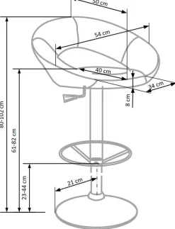 Hoker Nang kremowy/chrom