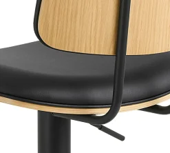 Hoker Owen czarny/dąb