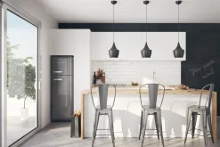 Hoker Paris Back 75cm. metaliczny insp. Tolix