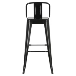 Hoker Paris Back short 75cm czarny insp. Tolix