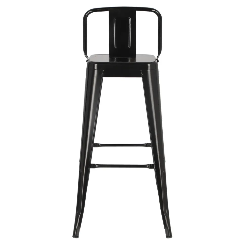 Hoker Paris Back short 75cm czarny insp. Tolix