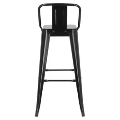 Hoker Paris Back short 75cm czarny insp. Tolix