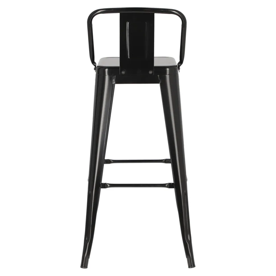 Hoker Paris Back short 75cm czarny insp. Tolix