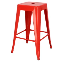 Hoker Paris 66cm czerwony inspirowany Tolix