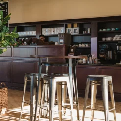 Hoker Paris 66cm metaliczny inspirowany Tolix