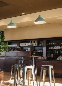 Hoker Paris 75cm. metaliczny insp. Tolix