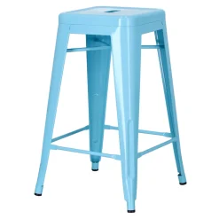 Hoker Paris 66cm niebieski inspirowany Tolix