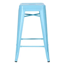 Hoker Paris 66cm niebieski inspirowany Tolix