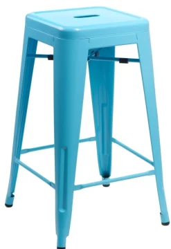 Hoker Paris 75cm. niebieski insp. Tolix