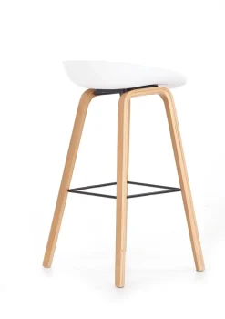 Hoker Radin biały szara poduszka