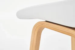 Hoker Radin biały szara poduszka