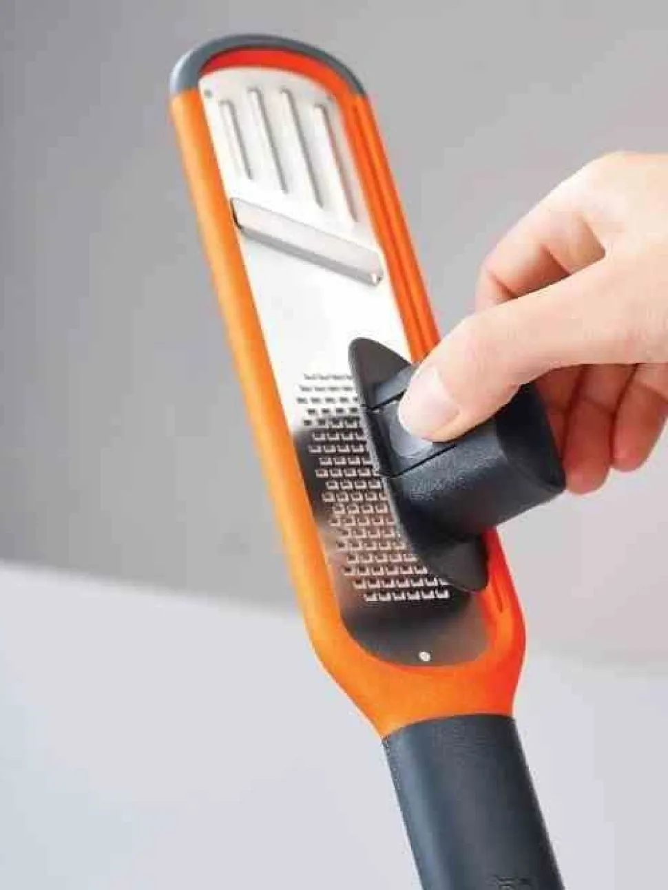 JJ - Tarka z plastrownikiem Handi-grate pomarańczowy/grafitowy