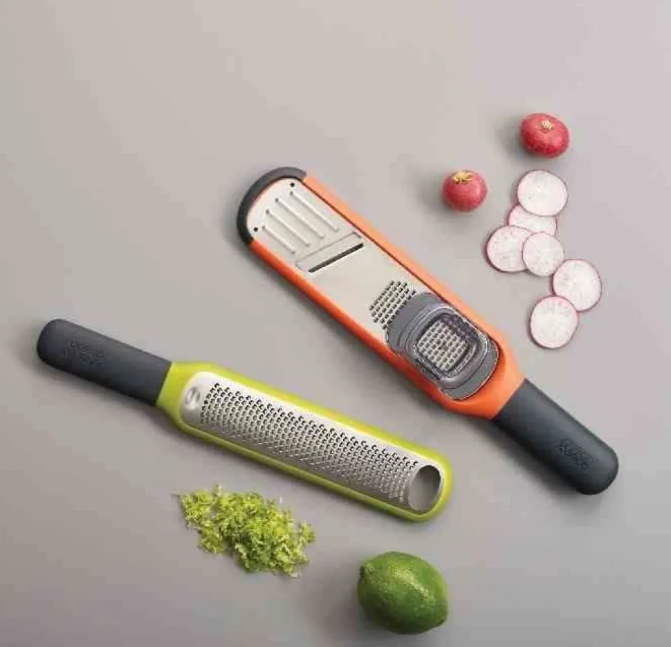 JJ - Tarka z plastrownikiem Handi-grate pomarańczowy/grafitowy