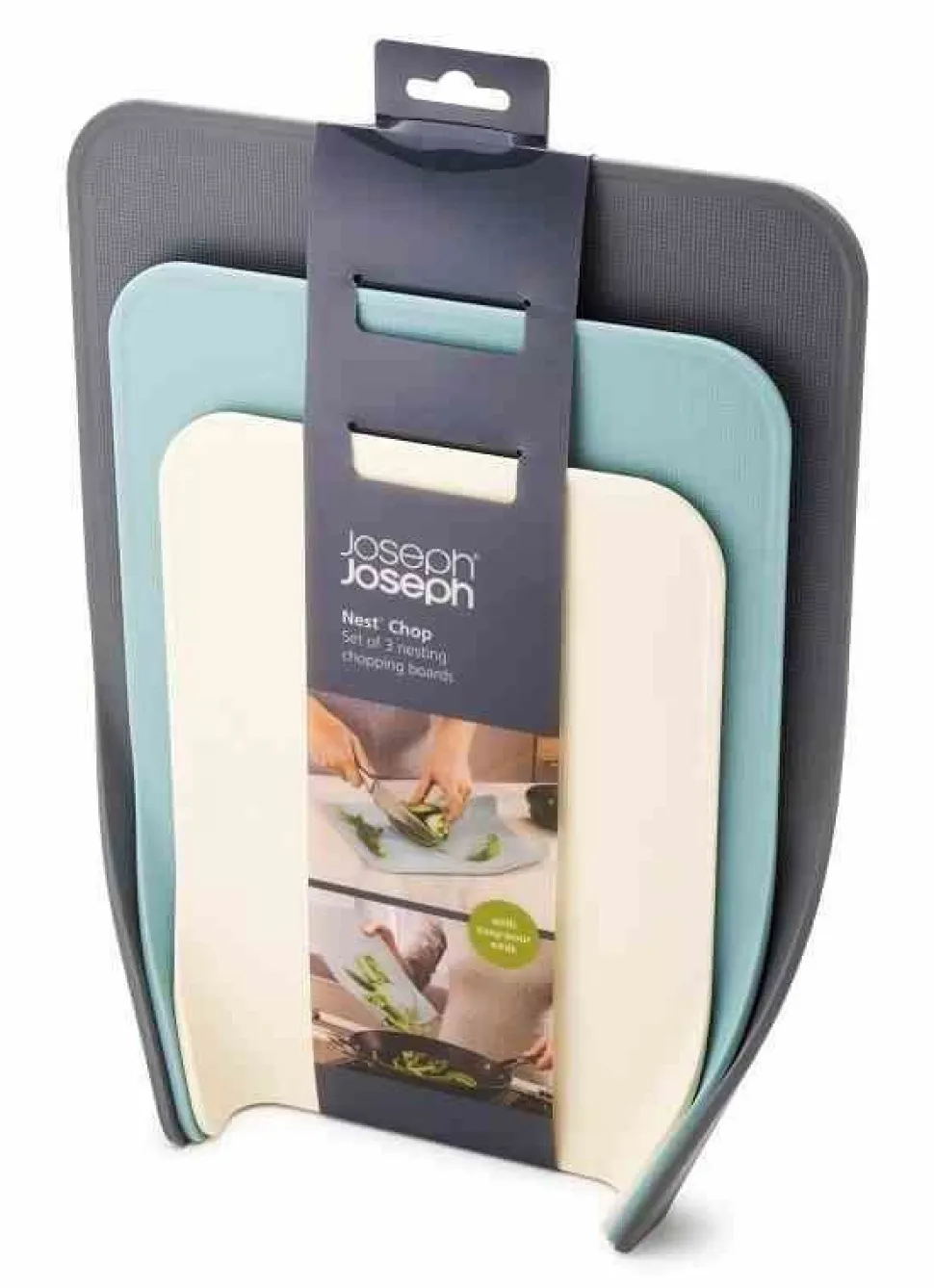 JJ - Zestaw 3 desek do krojenia, Opal, Nest Chop multikolor