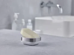 JJ-Mydelniczka Slim biała/srebrna