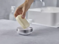 JJ-Mydelniczka Slim biała/srebrna