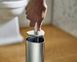 JJ-Szczotka toaletowa Flex 360 stalowa    ecru