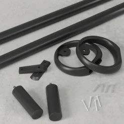 Karnisz Ringlet 107-305 cm czarny