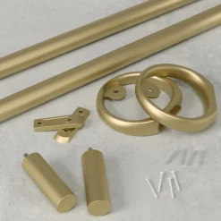 Karnisz Ringlet 107-305 cm złoty