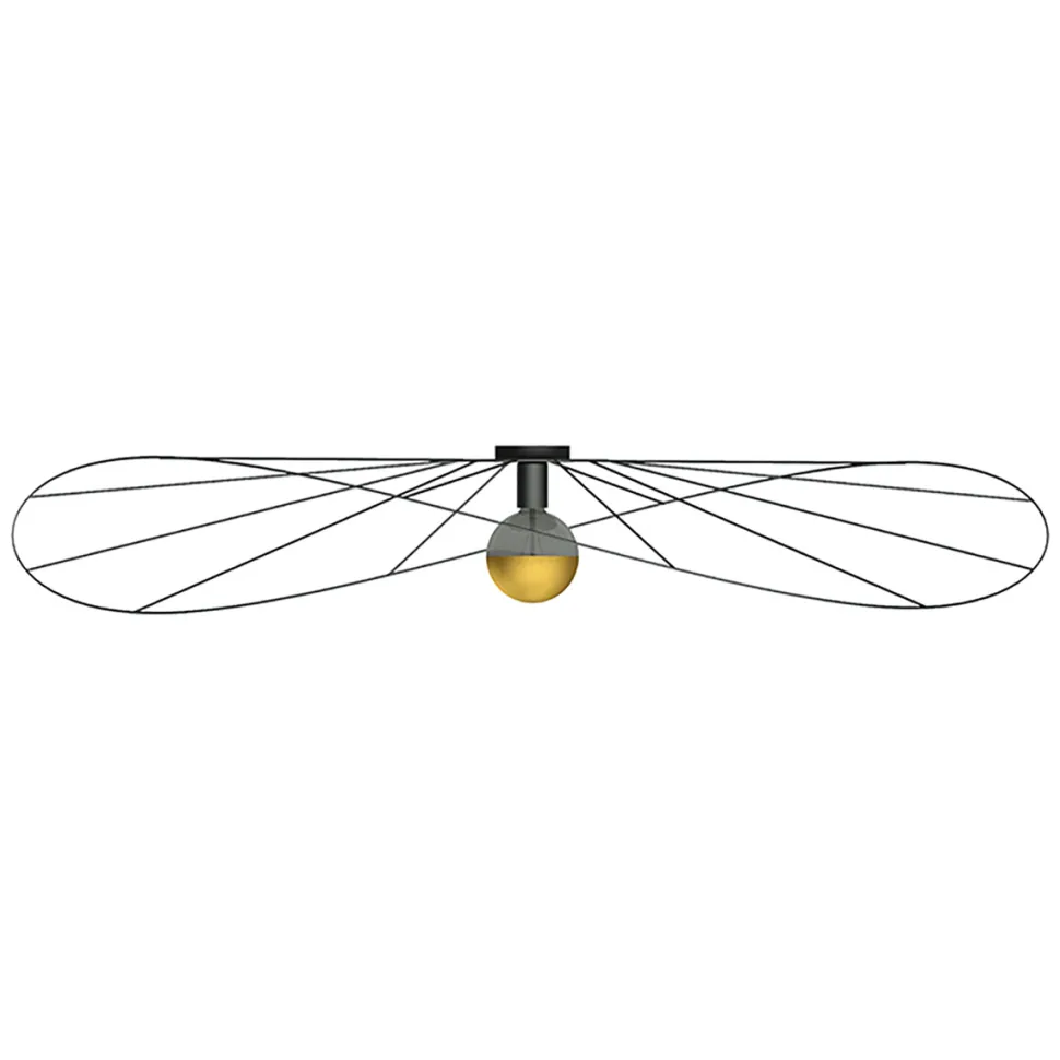 Kinkiet / Plafon ESKOLA 140 czarny