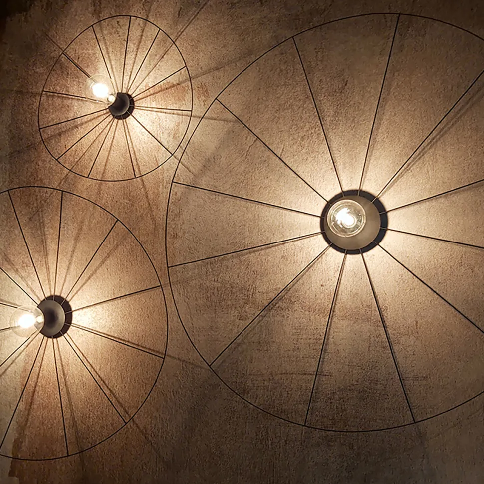 Kinkiet / Plafon ESKOLA 140 czarny