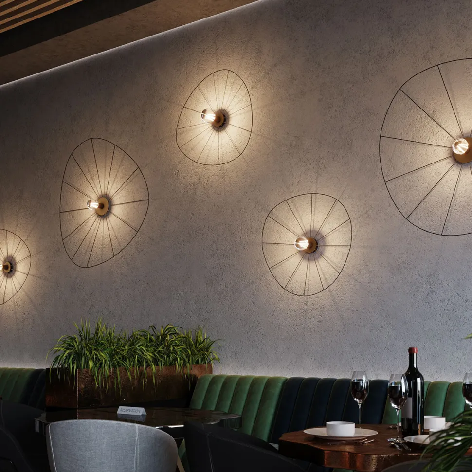 Kinkiet / Plafon ESKOLA 140 czarny