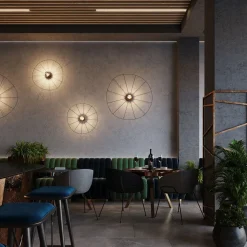 Kinkiet / Plafon ESKOLA 70 czarny