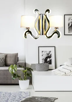 Kinkiet Ambrosia 1 2x40W E14 + 12,3W LED  chrom