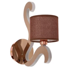 Kinkiet Ambrosia 3 1x40W E14 + 6W LED miedziany